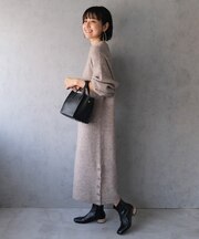 【FABIO RUSCONI】センターシームカラーヒールショートブーツ 