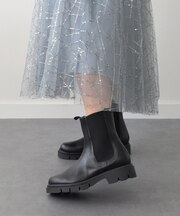 【CORSO ROMA,9】ラウンドトウサイドゴアショートブーツ