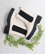 【CORSO ROMA,9】厚底サイドゴアショートブーツ