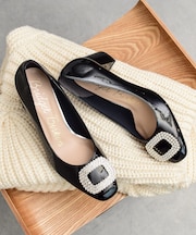 【BRIDGET BIRKIN】スクエアビジューパンプス