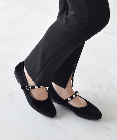 《新色入荷》【BRIDGET BIRKIN】パールストラップメリージェーンパンプス