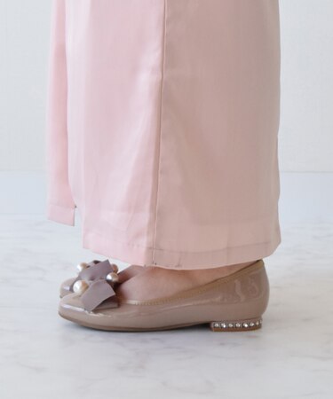 【BRIDGET BIRKIN】ビッグパールリボンフラットシューズ