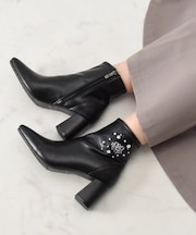 【BRIDGET BIRKIN】ビジューストレッチショートブーツ