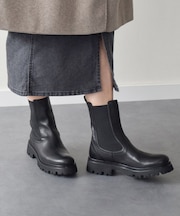 【INTER-CHAUSSURES】ラウンドトウベーシックサイドゴアブーツ 