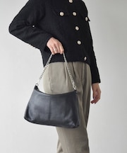 【RIPANI】チェーンハンドルレザーバッグ