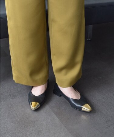 【ANGEL ALARCON】ポインテッドトウトウキャップパンプス