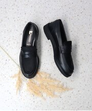 【PASCUCCI】コンビネーションレザーローファー