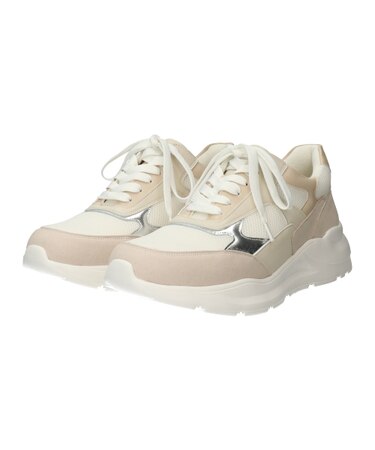 【PARADIS COULEUR】異素材コンビレースアップスニーカー(355006)