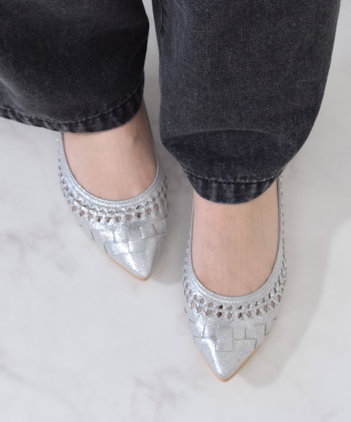 【Bridget Birkin】編み込みフラットシューズ(551523)