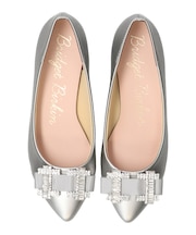 【Bridget Birkin】ビジューリボンバレエレインパンプス(554022)