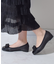 【Bridget Birkin Walk】グログランリボン切替ウォーキングパンプス(555223)