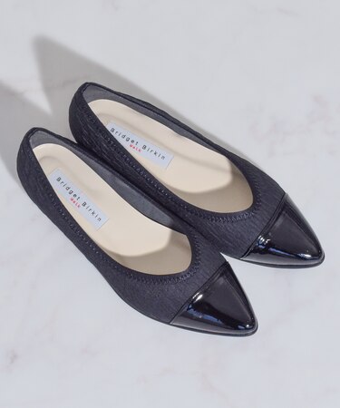 【Bridget Birkin Walk】切替ポインテッドウォーキングパンプス(555227)