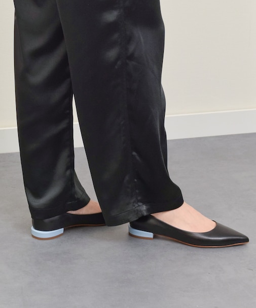 【FABIO RUSCONI】ポインテッドトウカラーヒールパンプス(F51526)