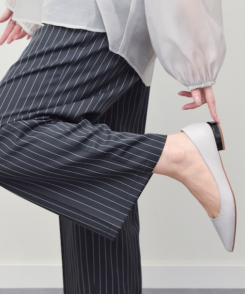 【FABIO RUSCONI】ポインテッドトウカラーヒールパンプス(F51526)