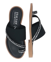 【ITALIAN SHOEMAKERS】ラインストーントングサンダル(952329)