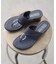 【ITALIAN SHOEMAKERS】ビジュー付きラウンドメタルウェッジサンダル(952342)