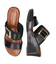 【ITALIAN SHOEMAKERS】スクエアメタルウェッジヒールサンダル(952343)