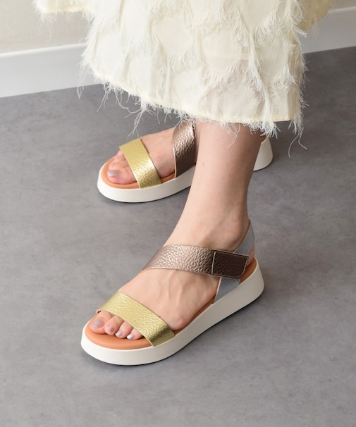 【Oh my Sandals】クッションインソール厚底サンダル(E52108)