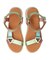 【Oh my Sandals】カラーコンビ厚底ベルクロサンダル(E52109)