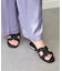 【Oh my Sandals】ラインストーンローヒールサンダル(E52301)