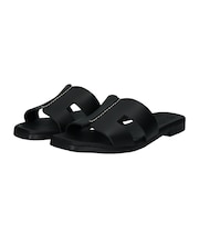 《新色入荷》【Oh my Sandals】スクエアトウフラットレザーサンダル(E52304)