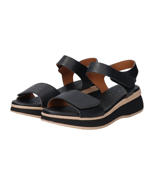 【Oh my Sandals】ベルクロローヒールサンダル(E52500)