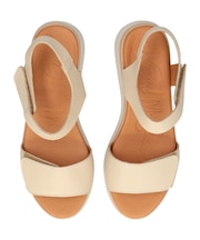 【Oh my Sandals】ベルクロローヒールサンダル(E52500)