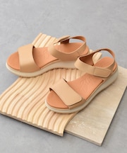 【Oh my Sandals】ベルクロローヒールサンダル(E52500)