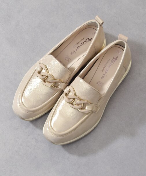 【Tamaris】チェーン飾りスリッポンシューズ(455421)