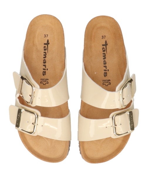 【Tamaris】フットベッドダブルベルトスライドサンダル(455702)