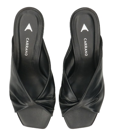 【CARRANO】スクエアトゥツイストミュールサンダル(652000)