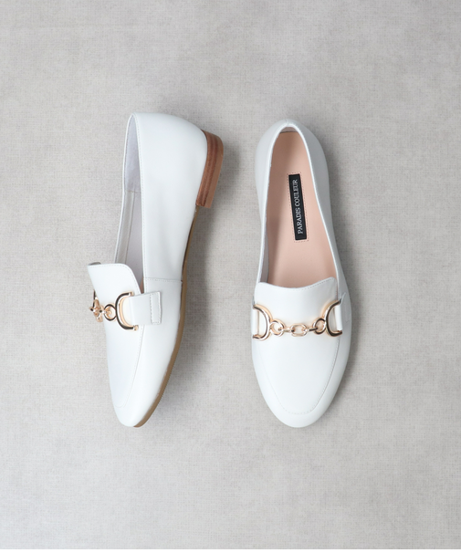 【PARADIS COULEUR】ラウンドトウチェーンビットローファー-(31604P)