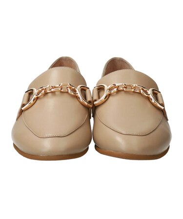 【PARADIS COULEUR】ラウンドトウチェーンビットローファー-(31604P)