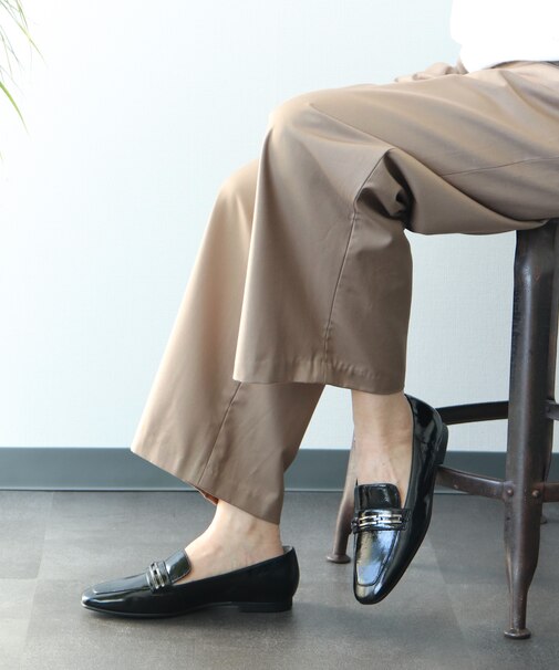 【PARADIS COULEUR】フラットチェーンローファー-(31606P)