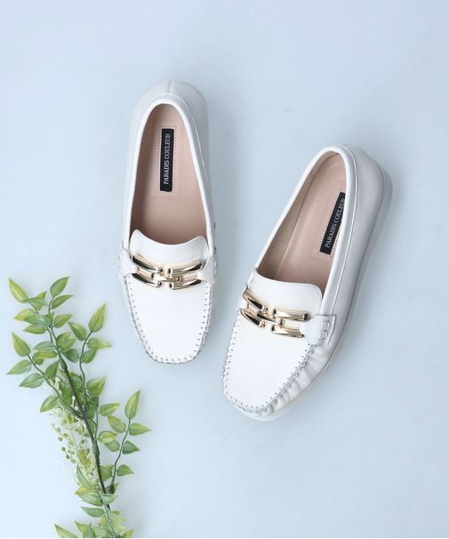 【PARADIS COULEUR】メタルビットレザーモカシン-(31608P)