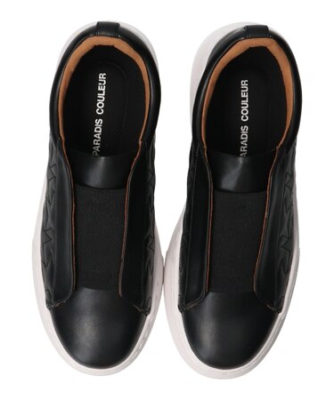 【PARADIS COULEUR】星型キルティングエラスティックスニーカー-(35003P)