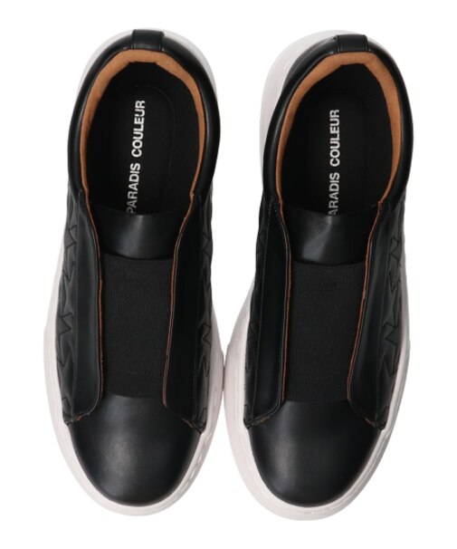 【PARADIS COULEUR】星型キルティングエラスティックスニーカー-(35003P)