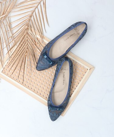 【Bridget Birkin Walk】チュールレースウォーキングパンプス-(55229B)