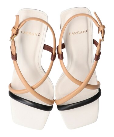 【CARRANO】クロスストラップヒールサンダル-(62009C)