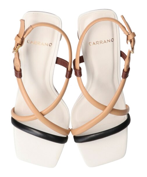 【CARRANO】クロスストラップヒールサンダル-(62009C)