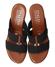 【ITALIAN SHOEMAKERS】厚底エラスティックサンダル-(92355T)