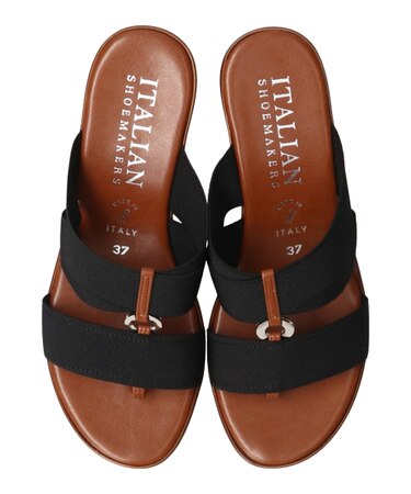 【ITALIAN SHOEMAKERS】厚底エラスティックサンダル-(92355T)
