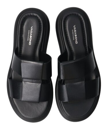 【VAGABOND】厚底レザースライドサンダル-(E2100E)