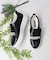 【INTER-CHAUSSURES】ビジューバックルレザースリッポン-(E5029E)