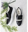 【INTER-CHAUSSURES】ビジューバックルレザースリッポン-(E5029E)