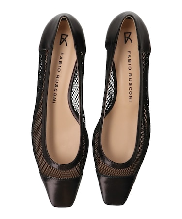 【FABIO RUSCONI】スクエアトウメッシュパンプス-(F1002F)