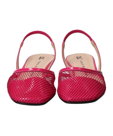 【FABIO RUSCONI】スクエアトウネットバックバンドパンプス-(F1316F)