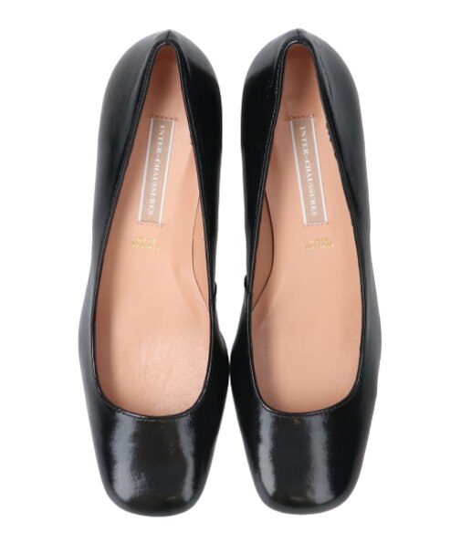 【INTER-CHAUSSURES】スクエアトウプレーンパンプス-(I1101N)