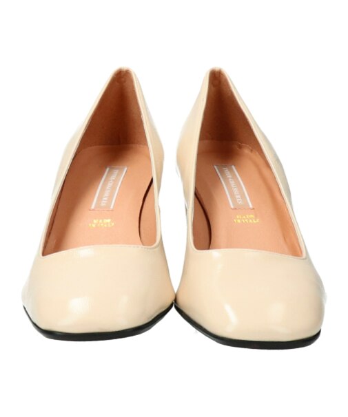 【INTER-CHAUSSURES】スクエアトウプレーンパンプス-(I1101N)