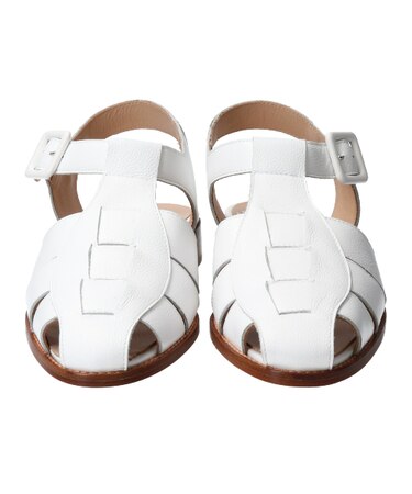 【Luca Grossi】ラウンドトウレザーグルカサンダル-(L2200L)